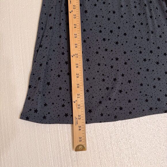 Boden Betty Dress Size 2 Gray Black Cosmic Stars Soft STRETCHY Swingy Comfy - Picture 5 of 12